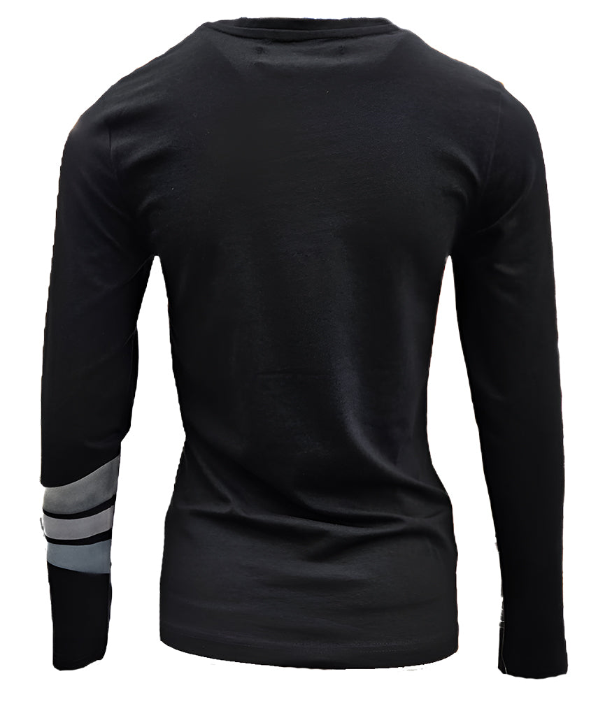 Designing Hollywood X Madison Maison Black 3 Stripe Long Sleeve T-shirt - MADISON MAISON