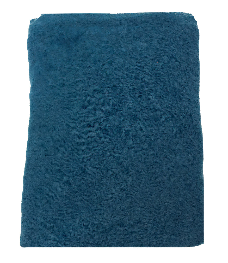 Botto Giuseppe Small Teal Cashmere Plain Scarf