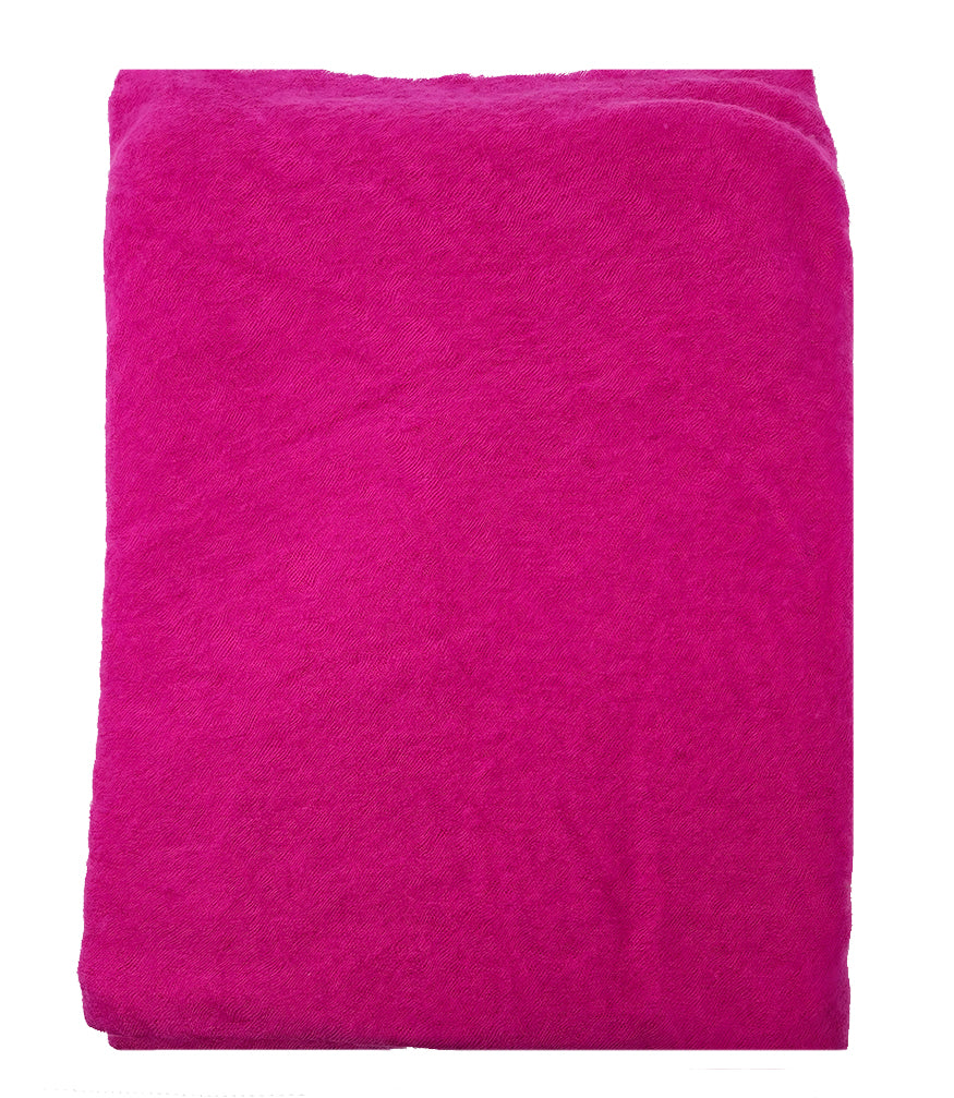 Botto Giuseppe Large Fuchsia Cashmere Plain Stole
