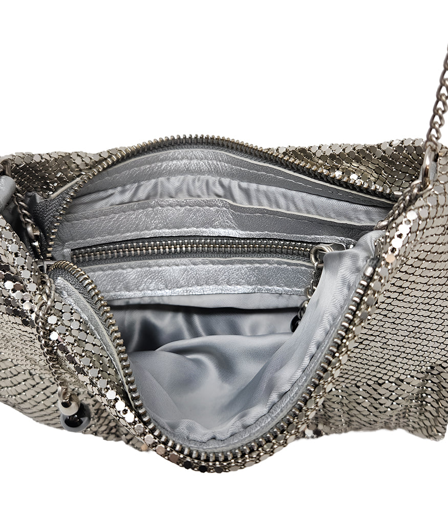 Madison Maison Laura B Ana Silver Disco Bag
