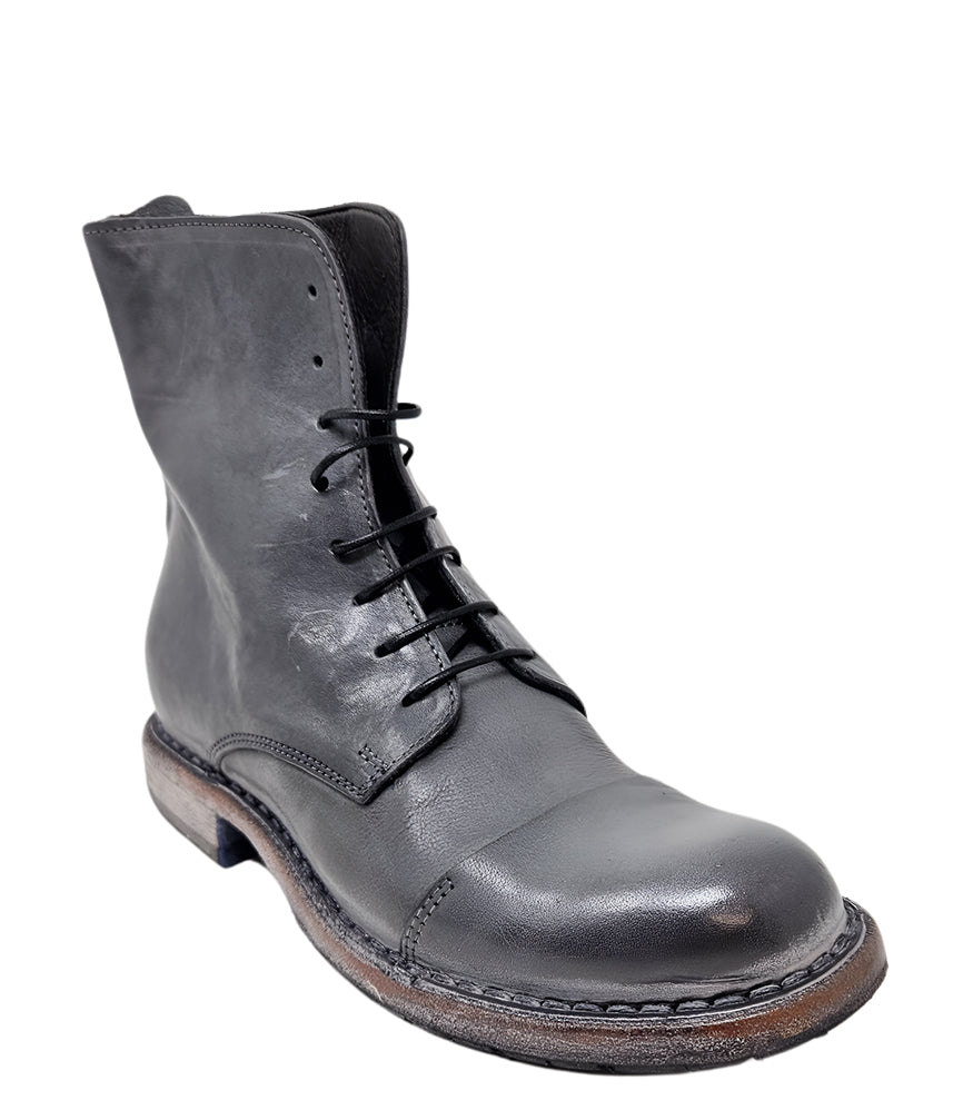 Moma Grey Lace Up Boot