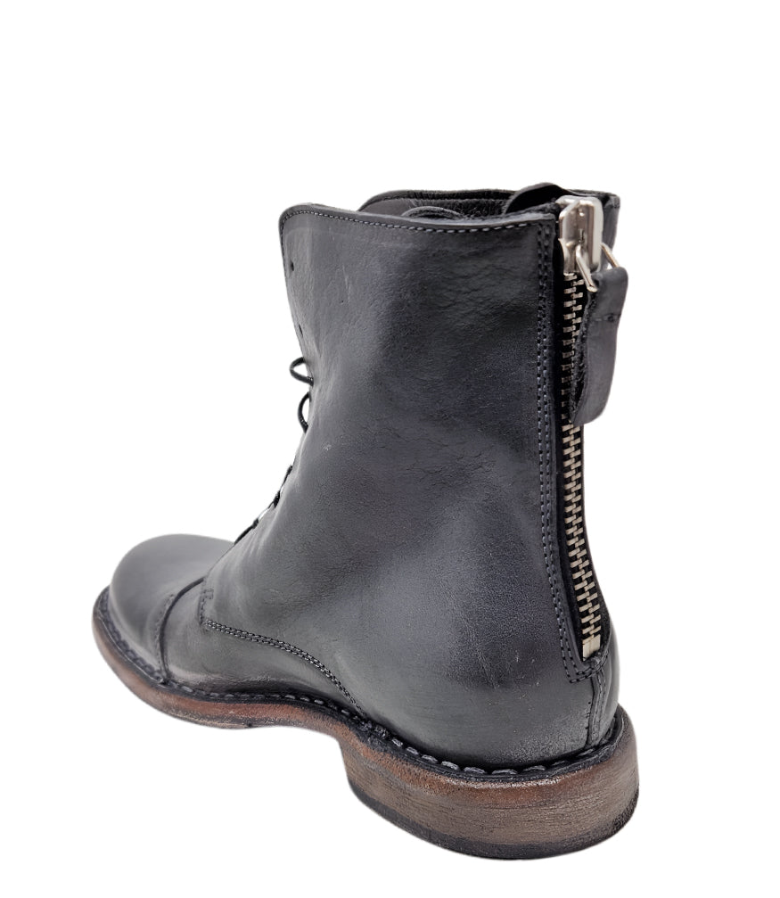 Moma Grey Lace Up Boot