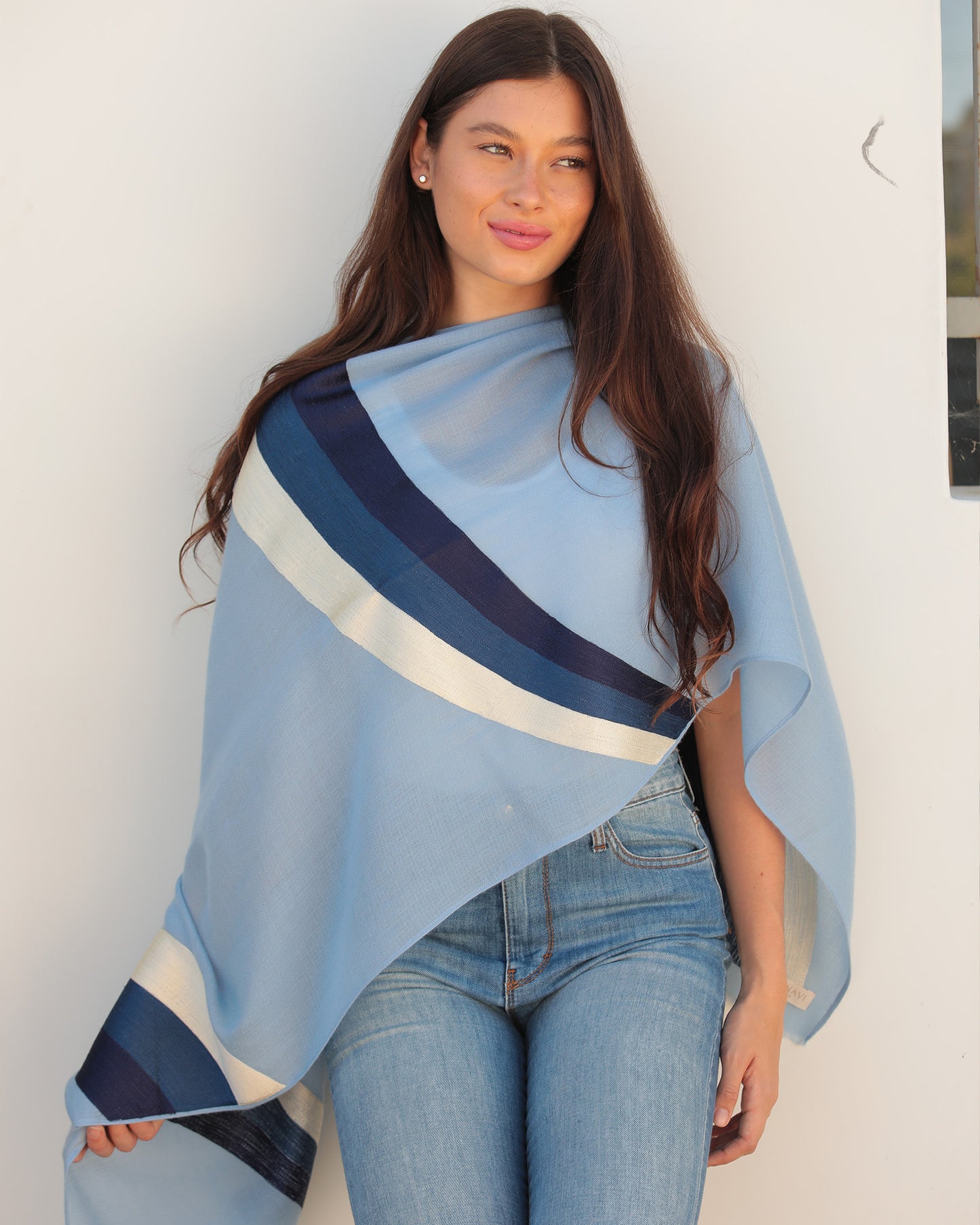 Madison Maison x Janavi Arch Denim Scarf