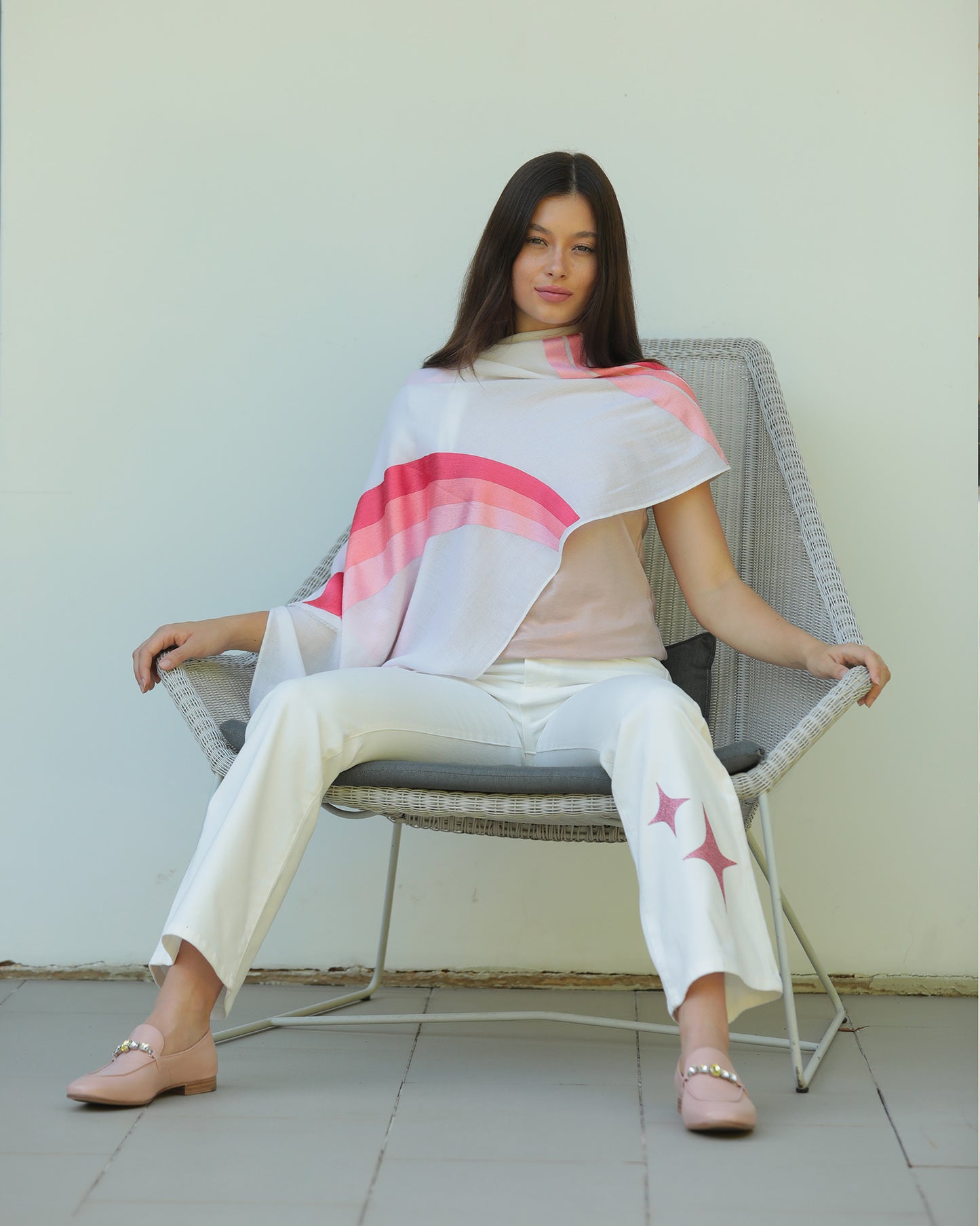 Madison Maison x Janavi Mender Ivory Scarf