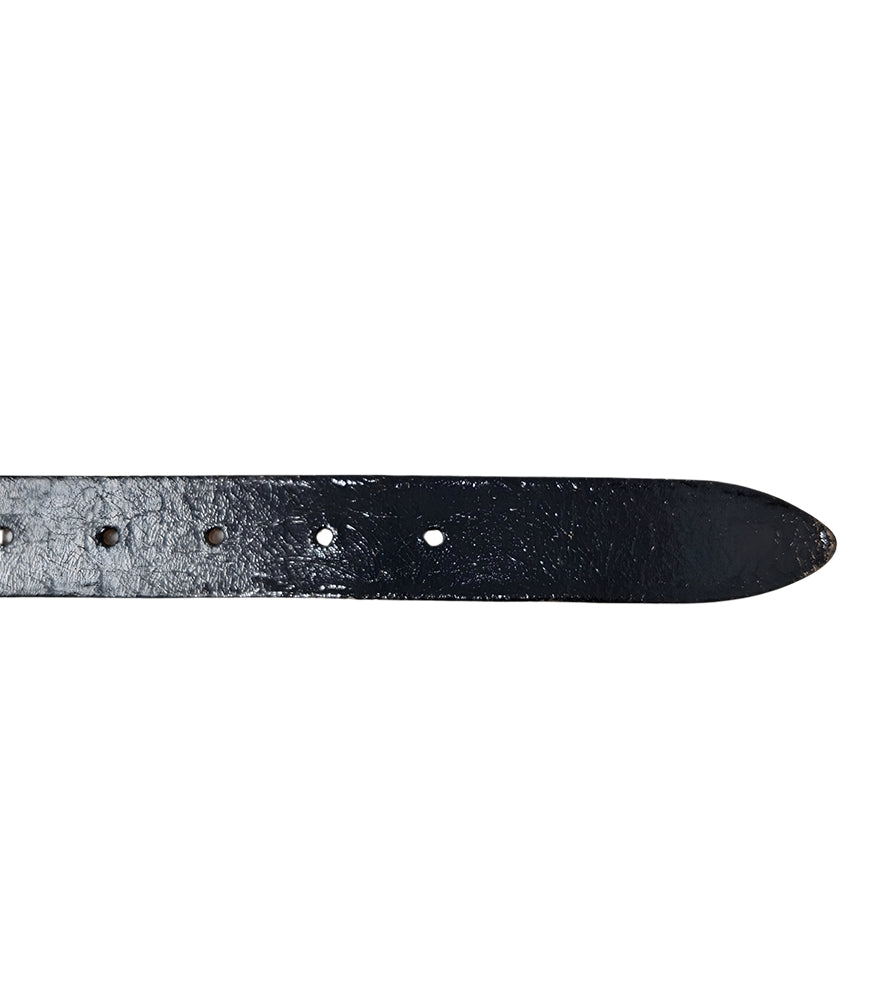 Madison Maison Black Cracked Leather Belt