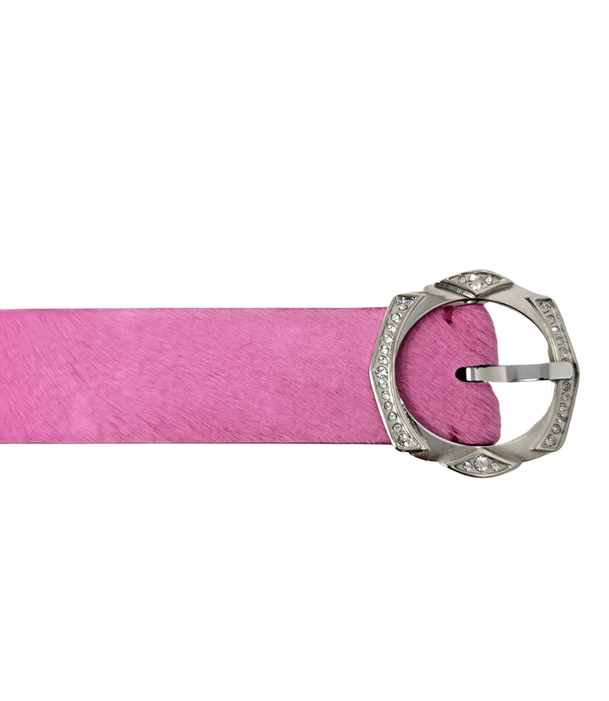 Madison Maison Pink Short Calf Hair Blet