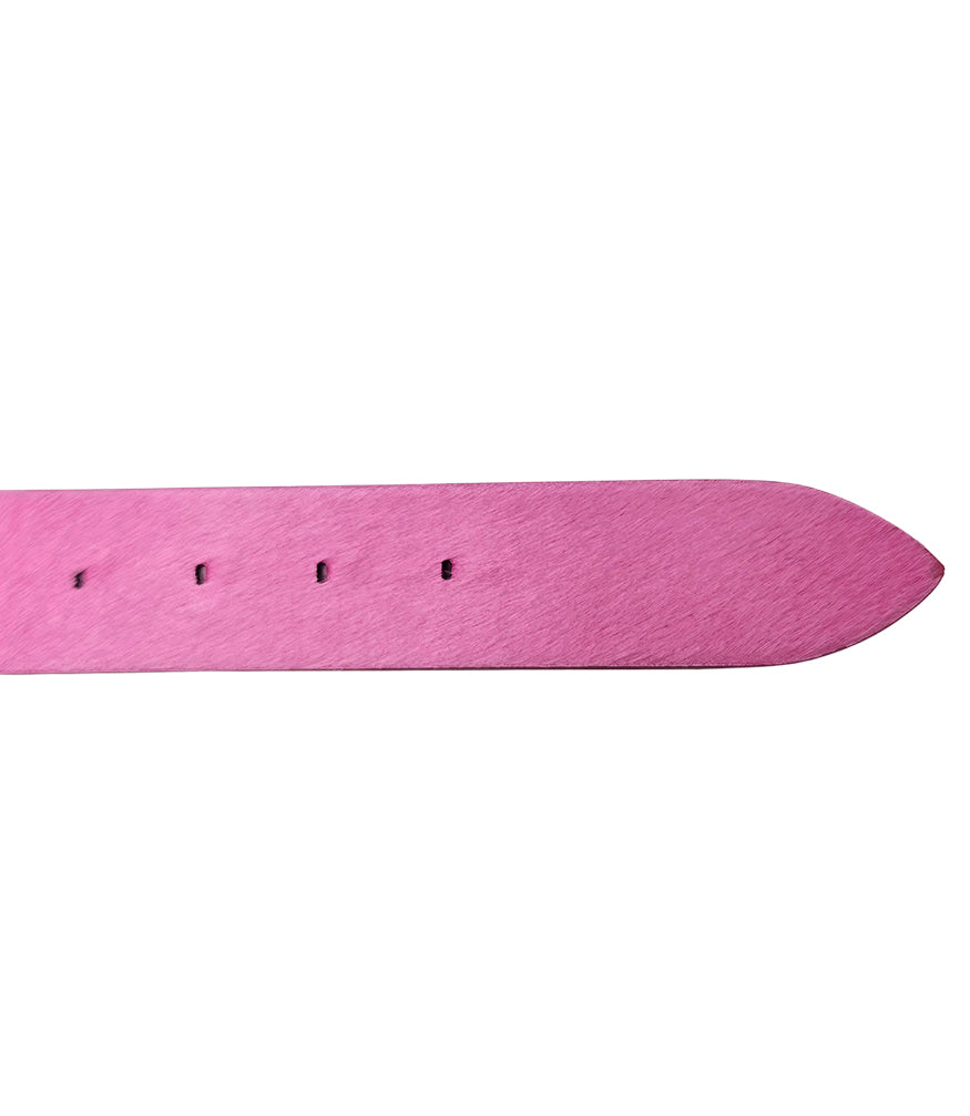 Madison Maison Pink Short Calf Hair Blet
