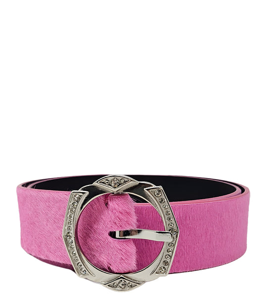 Madison Maison™ Pink Short Calf Hair Belt