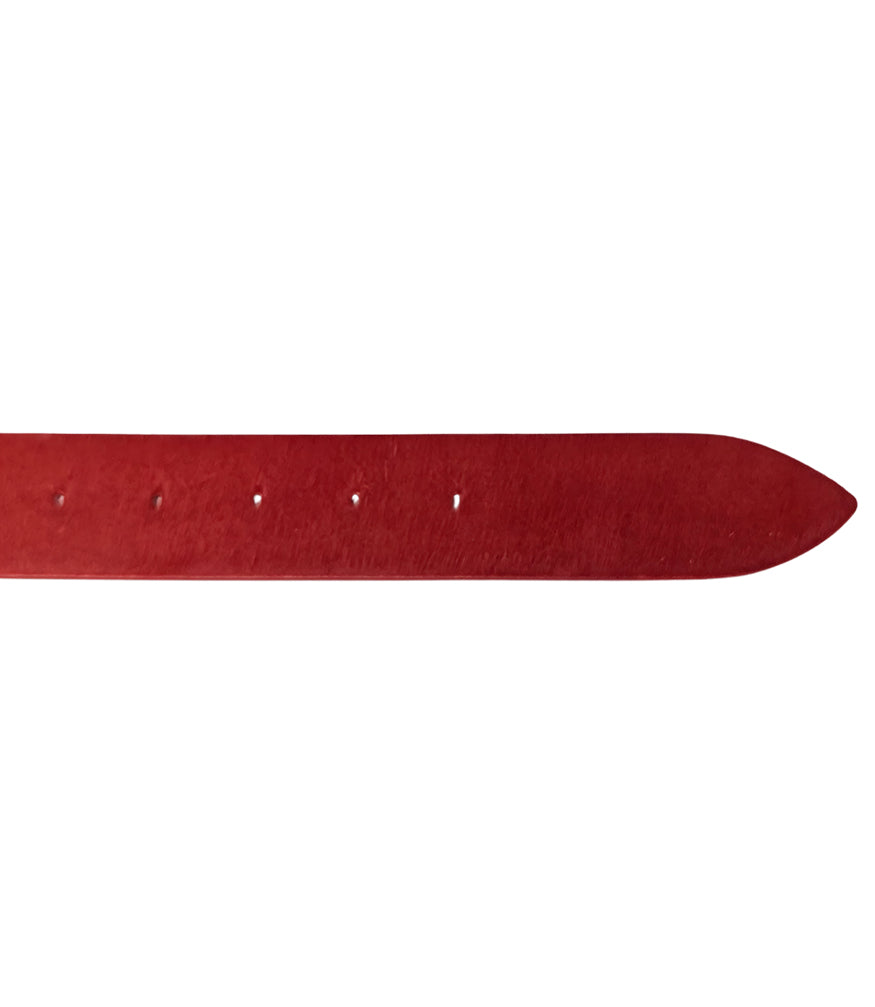 Madison Maison Red Short Calf Hair Blet