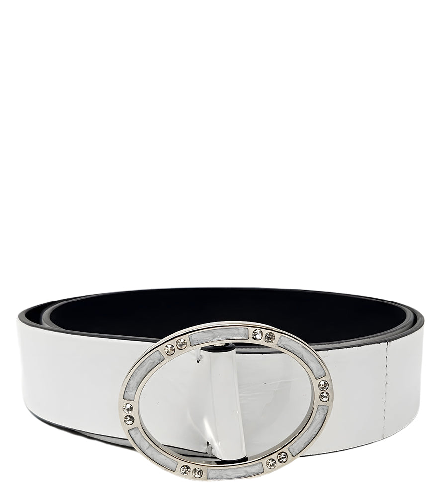 Madison Maison White Wrinkled Patent Leather