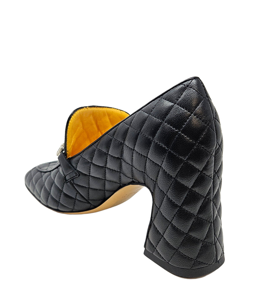 Madison Maison™ Black Leather Quilted Loafer