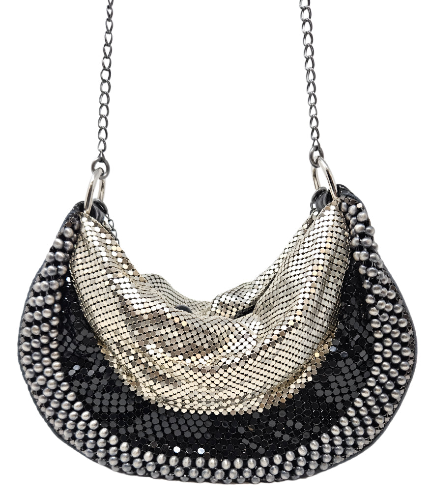 Madison Maison Laura B Black/Silver Raquel U Bag