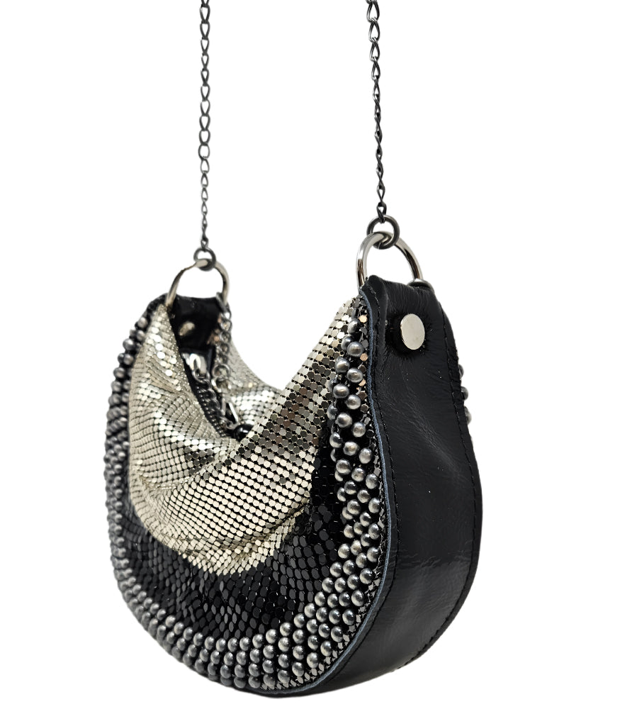 Madison Maison™ Laura B Black/Silver Raquel U Bag