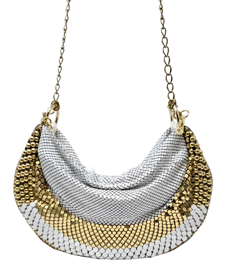 Madison Maison Laura B White/Silver Raquel U Bag