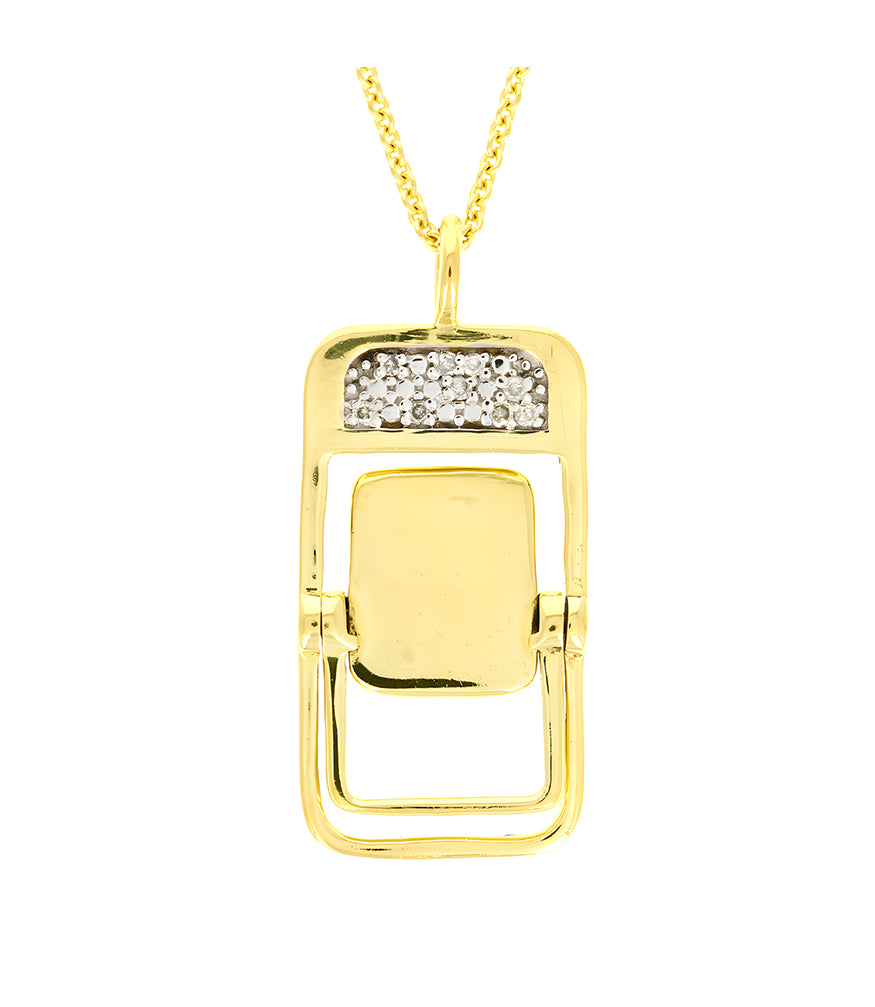 Pave The Way Take Your Seat Gold Necklace