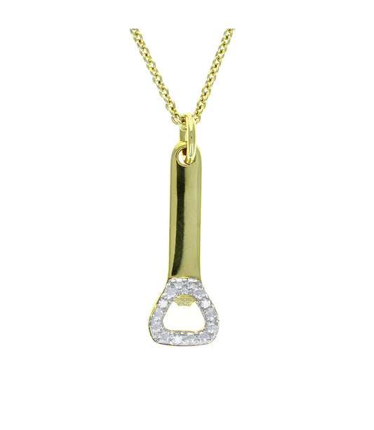 Pave The Way Use Leverage Gold Necklace