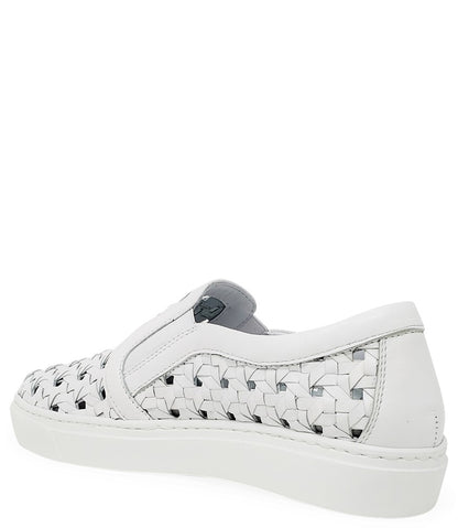 Madison Maison™ White Leather Woven Sneaker