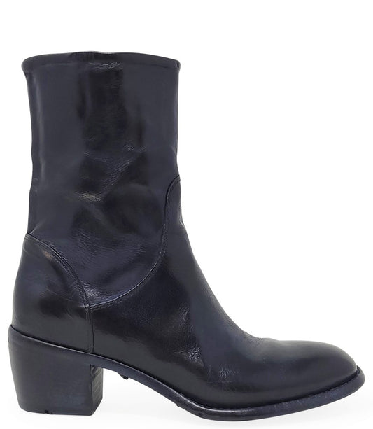 Madison Maison™ Navy Leather Mid Calf Boot