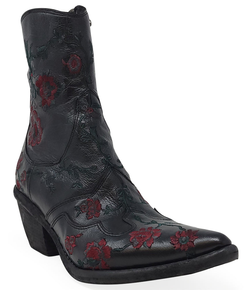 Madison Maison™ Leather Embroidered Ankle Boot