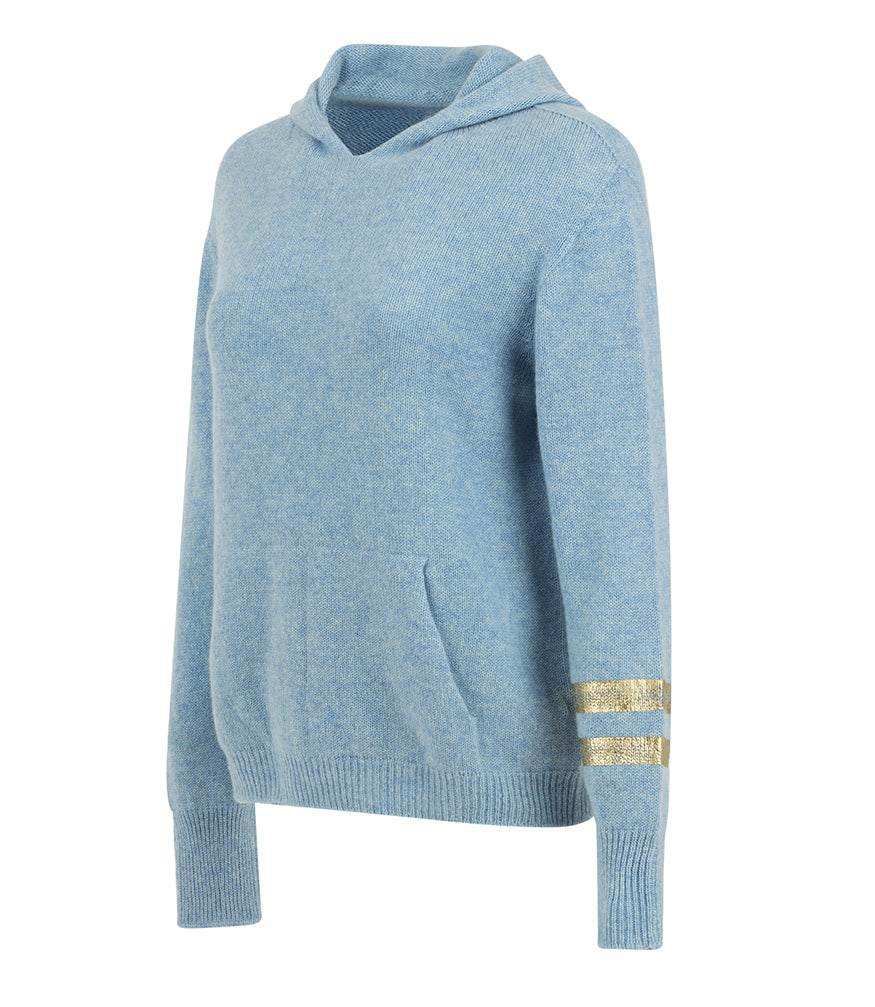 Madison Maison Sky Blue Cashmere Hoodie - MADISON MAISON