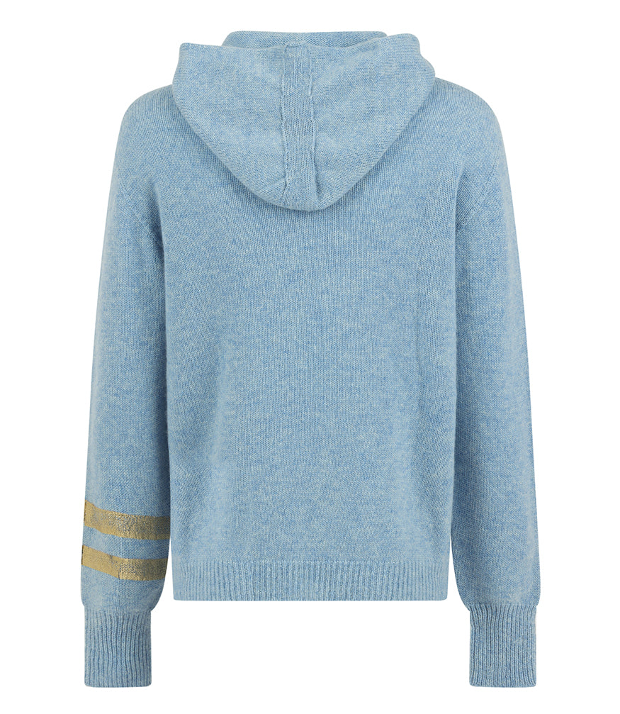 Madison Maison Sky Blue Cashmere Hoodie Blue XL