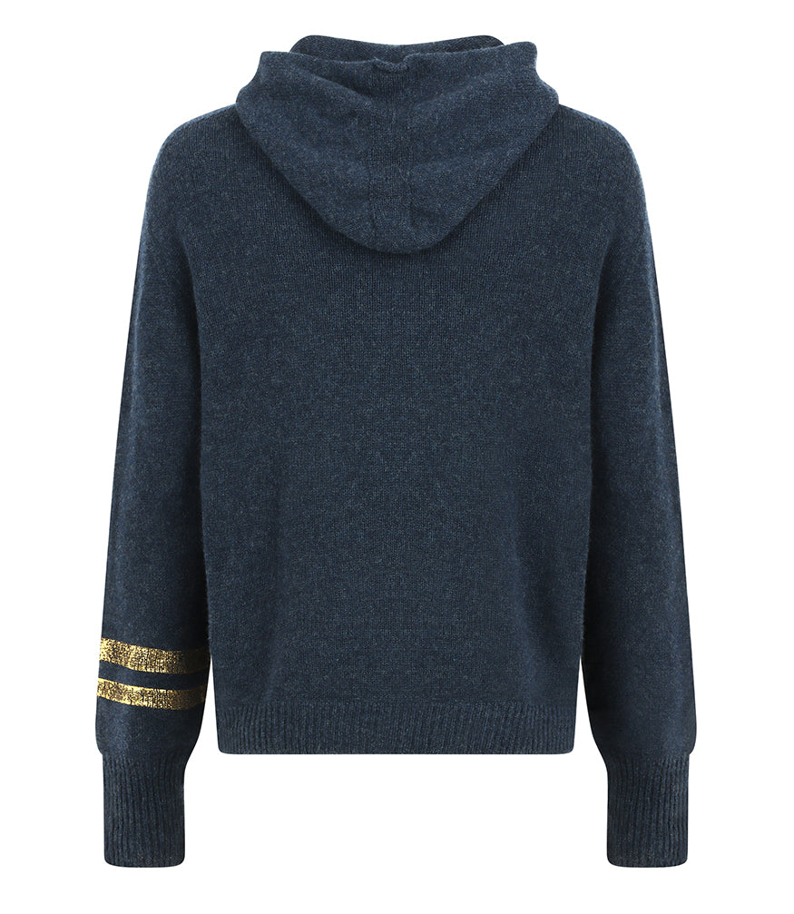 Madison Maison Denim Cashmere Hoodie - MADISON MAISON