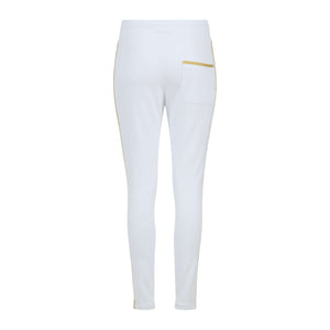 Madison Maison White W/ Gold Stripe Sweatpants - MADISON