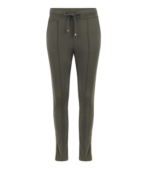 Madison Maison Army Green W/ Gold Stripe Sweatpants - MADISON MAISON
