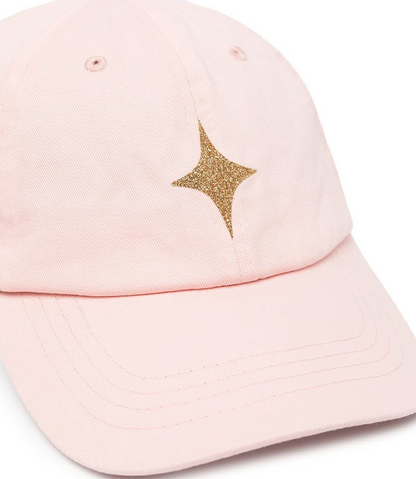 Madison Maison™ Pastel Pink Baseball Cap With Glitter Star