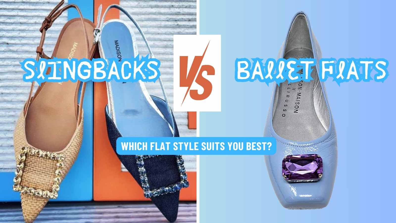 Ballet Flats vs Slingbacks - designer flat sandals