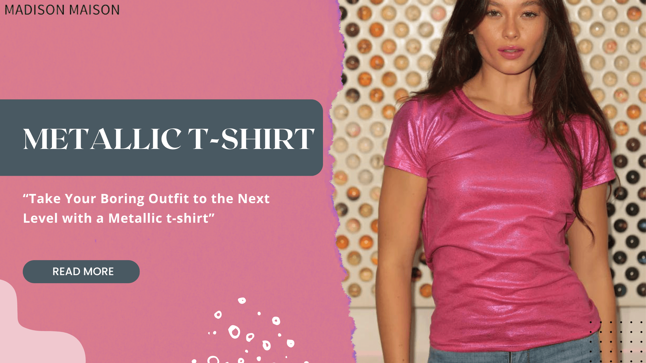Take Your Boring Outfit to the Next Level with a Metallic t-shirt