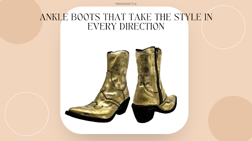 Gold Ankle Boots This Season 