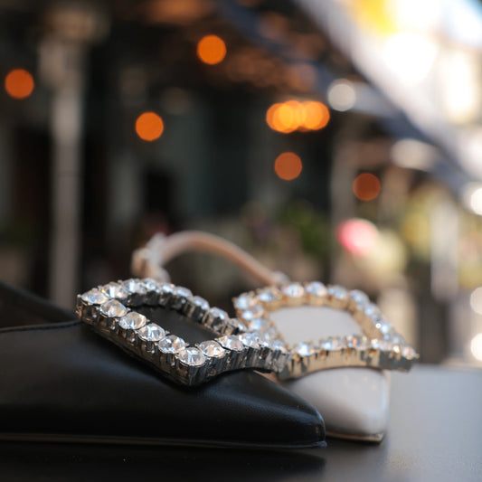 Sling Back Leather Flat Collection