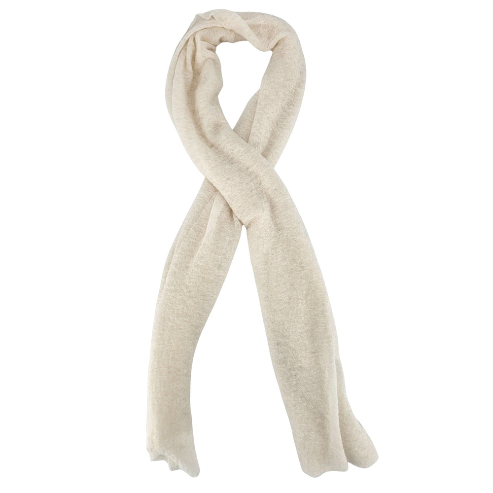 Cashmere Scarf textured white background