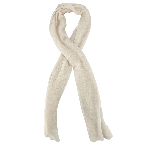 Cashmere Scarf textured white background