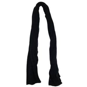 Black scarf on a white background
