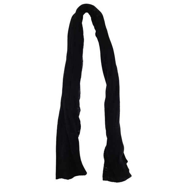 Black scarf on a white background