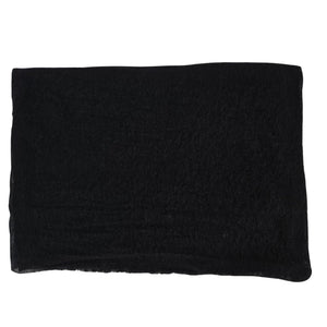 Black Small Cashmere Plain Scarf
