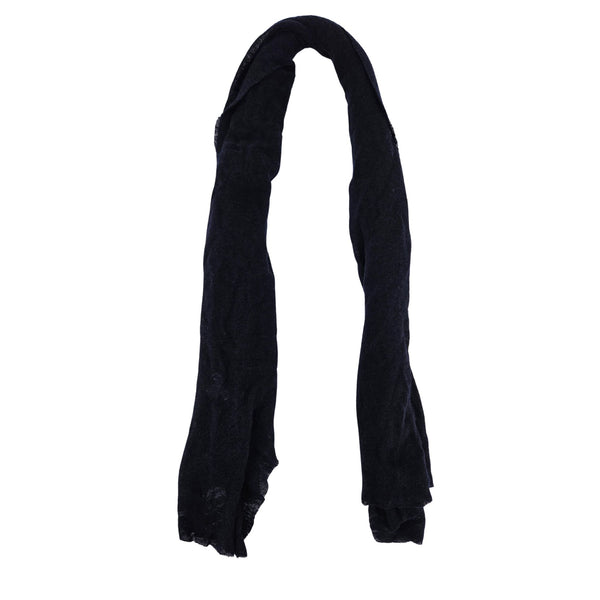 Navy Large Cashmere Plain Stole