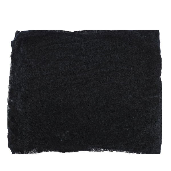 Black scarf on a white background