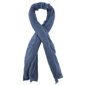 Light Blue Small Cashmere Plain Scarf