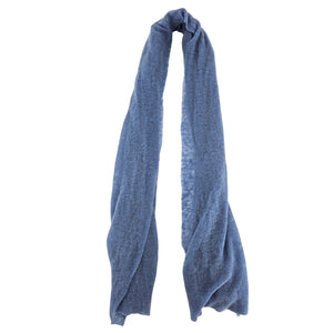 Light Blue Small Cashmere Plain Scarf