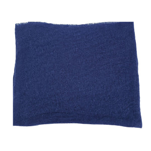 Blue Small Cashmere Plain Scarf