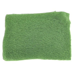 Folded green color Cashmere scarf on a white background