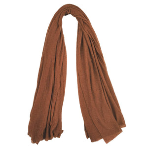 brown scarve on white background 