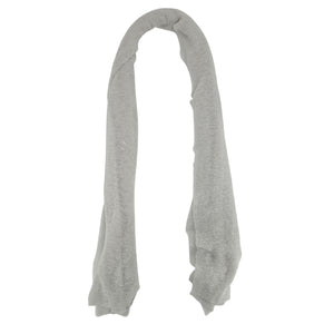 Gray scarf on a white background