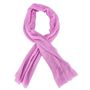 Folded Lavender color Cashmere scarf on a white background
