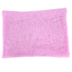 Folded Lavender color Cashmere scarf on a white background