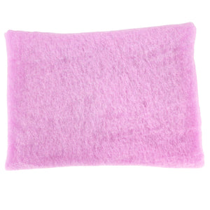 Folded Lavender color Cashmere scarf on a white background