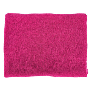 Folded Berry color Cashmere scarf on a white background